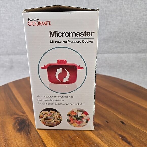 NEW Handy gourmet micro-master POP Microwave Pressure Cooker Red - Picture 6 of 10